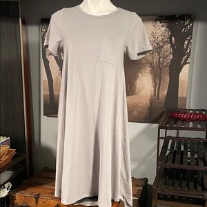 LulaRoe Casual Gray T-Shirt Dress - XS